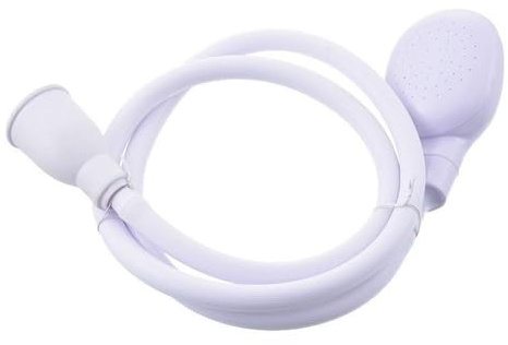 Henyall Portable Shower Hose Attachment for Bath & Sink - 1.3M Long Flexible Sprayer for Dog Bathing, Baby Hair Rinse, Veggie Wash - Handheld Tap Shower Head, Ideal for Pets & Camping（White）