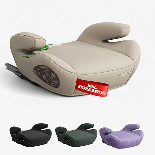 OWEN Sitzerhöhung Auto mit ISOFIX 15–36 kg (6–12 J.) Kindersitz – beige