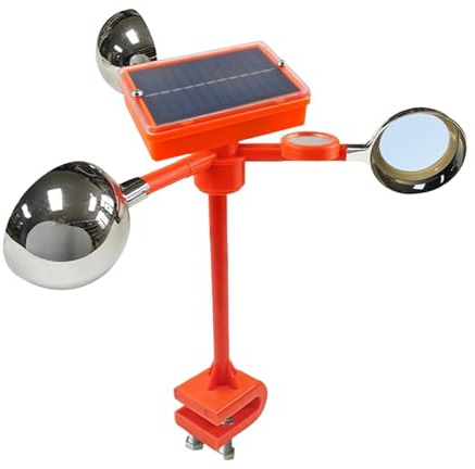 Neumáticos solares giratorios de 360 grados | Espantapájaros antipájaros para control de plagas - Dispositivo impermeable antipalomas para jardín techo camping césped, patio cobertizo terraza