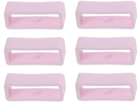 TOP-VIGOR silikon klockarmband hållare, klockarmband ögla ersättning klockarmband fästringar för smartklocka eller armband, 20mm