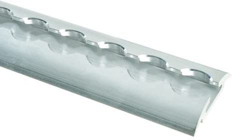 LaSi24 Rail d'arrimage Airline en aluminium Forme demi-ronde Diamètre des trous 20 mm Longueur 2 m
