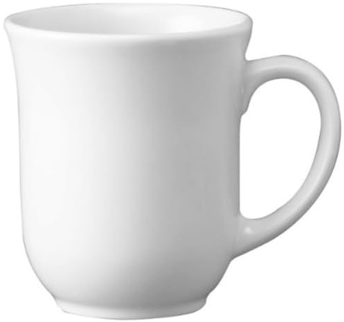 Churchill Super vitrificada P847 elegante taza de porcelana, color blanco (Pack de 24)