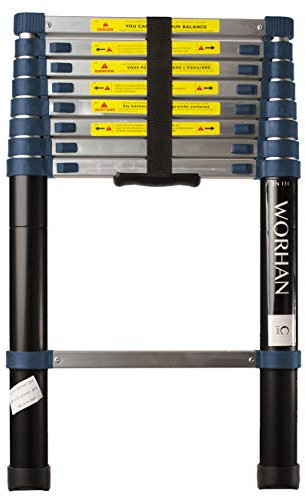 WORHAN Echelle de 2.6m Télescopique Pro Aluminium Anodisé Solide Extensible 260cm ( 2.6m C-Line) 1K2.6C