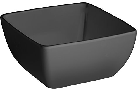 LACOR 63581 - Bol para Ensalada De Melamina Classic 19x19x9 - Negro | En melamina resistente, para mezclar, batir y servir; ideal para cocina profesional y uso diario en casa, versátil y duradero