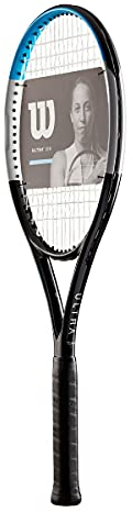 Wilson Tennisschläger Ultra Team V3.0, Freizeitspieler, Geometrie und Kraft, Schwarz/Silber/Blau, WR046210U2