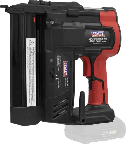 Sealey CP20VNG 20V 18G Cordless Staple/Nail Gun - Body Only, Black