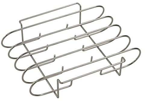 Dehner Rippchenhalter, ca. 29 x 25 x 7.2 cm, Edelstahl, silber
