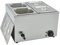 TAIMIKO Scaldavivande professionale bagnomaria elettrico per buffet in acciaio inossidabile da 1500W, 220V, dotato di 4 ciotole 1/6