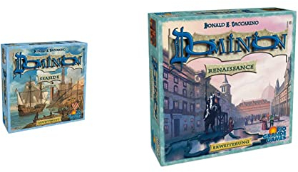 Rio Grande Games 130014155 Dominion Erweiterung-Seaside 2. Edition, White & 22501417 Dominion Erweiterung - Renaissance, Single