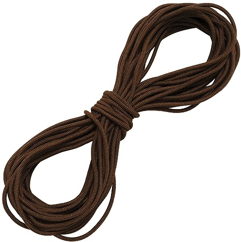 Aerzetix - C67279 - Elastico Decorativo Rotondo 10 Metri - Diametro 2mm - Colore Marrone Scuro