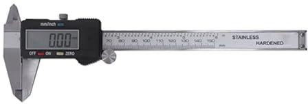 TIYGHI Calibres Digitales Vernier Minímetro de Herramienta de Pantalla Grande de Plata de 6 / 150 mm Digital