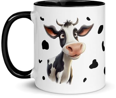 Chatcripant Mug Normande 325 ml – Tasse Vache Humoristique – Mug Original Animal Ferme – Idée Cadeau – Café Thé Céramique (Normande Humour)