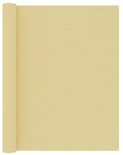 Gecheer Campingteppich Zeltteppich Vorzeltteppich Vorzeltboden Zeltboden 250x400 cm Beige