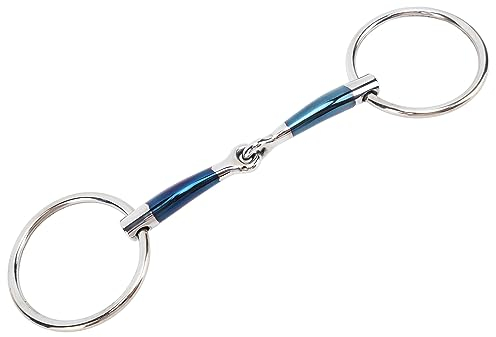 TANIQIACA Pferdemaulgebiss 5,1 Zoll 130 mm Trense aus Edelstahl mit weichem Rand für Komfort und Stabilität, ideales Pferdezubehör für den Bauernhofgebrauch, mit feiner Handwerkskunst und