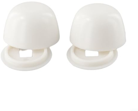 2 Pair Toilet Bolt Cap Round Toilet Bolt Covers Push On Bolt Cap Toilet Seat Floor Cap for Toilet Bowl Screws Cleaning Accessories