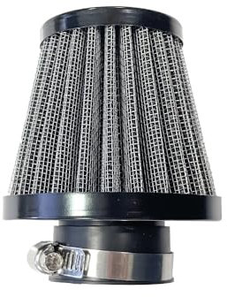 BCR HOKIO Filtro Aria A Cono Racing Hokio Universale per moto motociclette scooter con Attacco 38mm Dritto filtro aria lavabile e riutilizzabile Design a doppio strato in acciaio inossidabile e garza