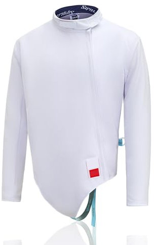 LXRHLIKG 450N Klassische Fechtjacke – Rechte Hand, Fecht Schutzanzug, Fechtschutzanzug für Fechttraining, Florett, Degen, Säbel, Fechtschutzkleidung(44)