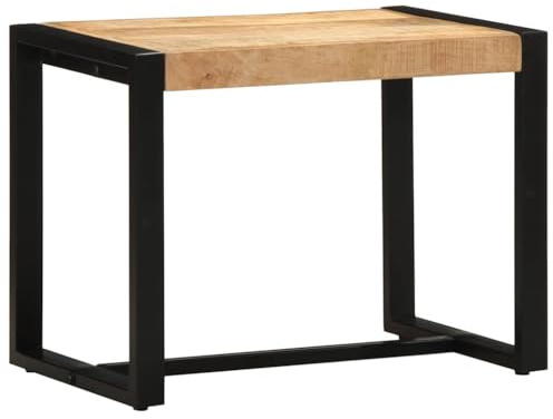 vidaXL Bank 60x35x45 cm Raues Massivholz Mango