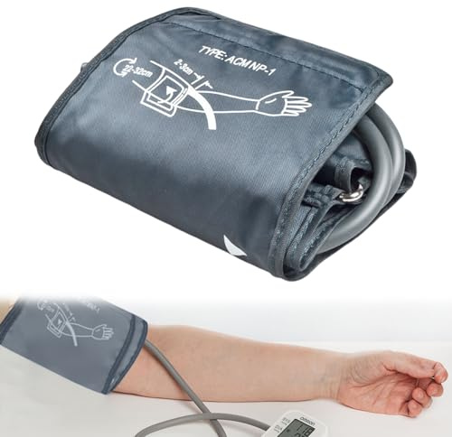 Manschette Blutdruckmessgerät, Brassard de tensiomètre électrique, Portables Blutdruckmanschette Oberarm Pour Blutdruck Manschette, Compatible avec la Plupart des Tensiomètres, 22–32 cm