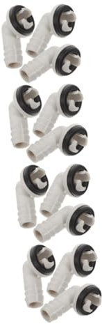 MUCKLILY Conector De Manguera Sagüe Adaptador De Codo Aire Acondicionado Compatible con Unidades Exteriores Sin Instalación 3 Piezas X 4