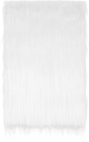 Pellicciotto per il fai da te, 60x40 cm di pelliccia sintetica in rotolo, decorazione in pelliccia sintetica in stile peluche, per capelli da Babbo Natale, tappeto per camera da letto, soffice tappeto