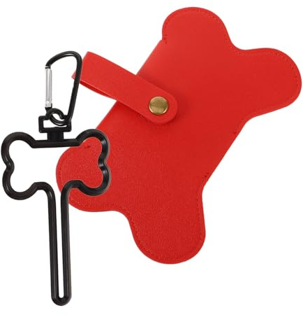 HEMOTON Dispenser per Sacchetti Igienici per Porta Sacchetti per Deiezioni Facile da e Pratico per Passeggiate Materiali Resistenti e Duraturi con per Chiavi o Snack per Animali Domestici