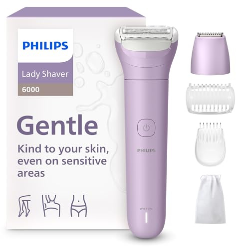 Philips Lady Shaver Series 6000 Rasoir sans fil, Wet & Dry BRL138/00