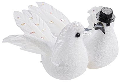 Tauben Hochzeit Tauben 11 cm mit Clip