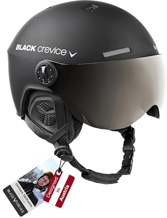 Black Crevice, Casco da Sci Gstaad, Nero (Schwarz), S/M