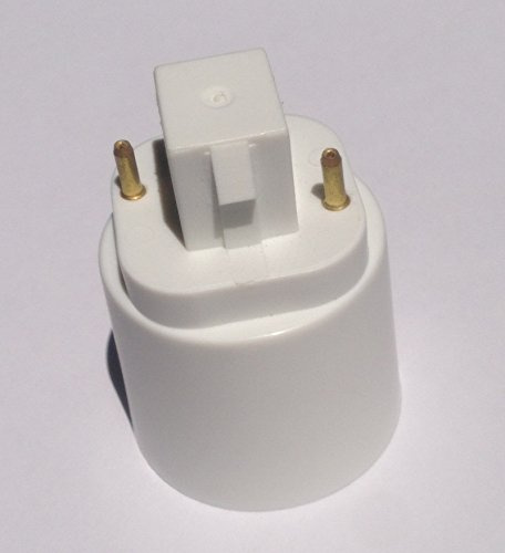 15-Pack E-simpo® Gx24 to E27 Adapter, G24 to E26/e27 2Pin Lamp Base Converter,15.5mm g24d to E27 Rohs Need Bypass The Ballast. Z1005