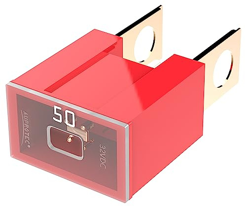 AUPROTEC PAL B Blocksicherung Male OTO 50A, rot, 1 Stück | 32V/DC, OEM-Qualität, für japanische US-Importfahrzeuge, -40 bis +125 °C
