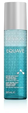 REVLON PROFESSIONAL EQUAVE Hydro Instant Detangling Conditioner, 200 ml, entwirrender Leave in Sprühconditioner für normales bis trockenes Haar, Haarpflege mit 2-Phasen Formel & Hitzeschutz