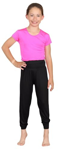 Janisramone Muchachas Niños Llanura Hareem Baggy Alibaba Leggings Stretchy Harem Pantalones