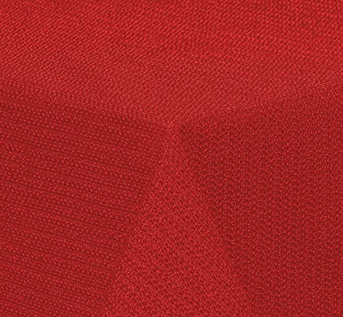 Brandsseller Gartentischdecke 130x160 cm Tischdecke mit Paspel Outdoor Tischtuch rechteckig Weichschaum für Garten, Terrasse, Balkon wetterfest rutschfest - Rot