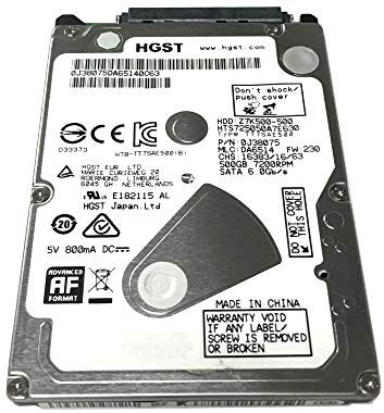 HGST 500GB 7200RPM 32MB Cache SATA 6.0Gb/s 2.5-inch PS3/PS4 Internal Hard Drive - 2 Year Warranty