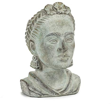 Abbott Collection Großer Frida Head Pflanzgefäß, Grau, 25,4 cm hoch