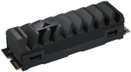 Corsair MP600 PRO XT 1TB Gen4 PCIe x4 NVMe M.2 SSD (Velocidades de Lectura Secuencial de hasta 7.100 MB/s y de Escritura de 5.800 MB/s, TLC NAND de Alta Densidad, Disipador Térmico de Aluminio)