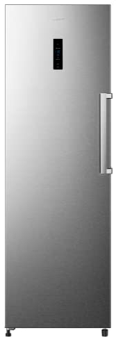 INFINITON CV-1HE85 - Congelador vertical, Inox, 274 litros, Inverter, No Frost, Pantalla con control de temperatura en la puerta, Clase energética A++/E