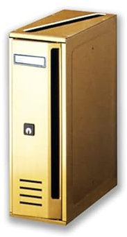 ALUBOX CUBO Briefkastenanlage 6 Fächer CUBO 38,5x63x25 cm aus Verzinktem Blech Vertikale Briefkastenanlage für Außen- und Geschützten Innenbereich (Anthrazit mit Sandtüren)