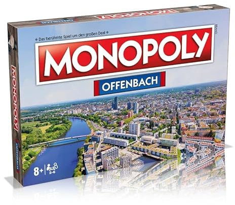 Winning Moves Monopoly - Offenbach Brettspiel Gesellschaftsspiel Spiel für Erwachsene ab 96 Jahren, 6 Spieler