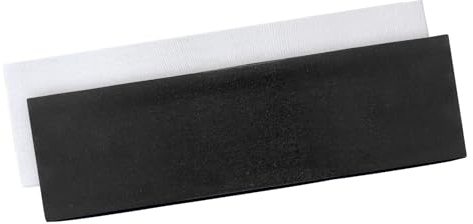 BELEVO Haarband Damen Sport, 7cm Headband Yoga Stirnband Damen Antirutsch Hair Band Haarbänder für Fitness Laufen Exercise Gym (Schwarz, Weiß)