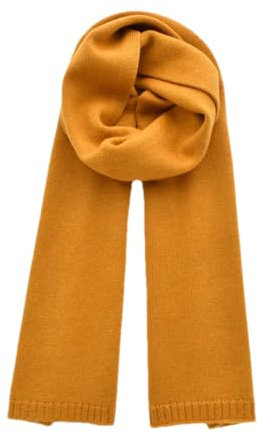 Hdhdeueh Frauen Weiche Einfarbig Kaschmir Schal Warm Stricken Unisex Schals Weihnachten Neujahr Geschenke, gelb, One size
