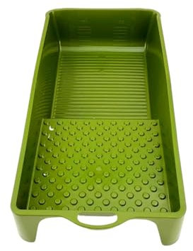 SOLIDGUARD Farbwanne, Lackierwanne, Farbschale aus Kunststoff, Maler Lackierschale mit handlichem Griff, große Lackschale, leichtes Malerzubehör, Lackwanne, Malerbedarf (2, 15cm x 30cm)