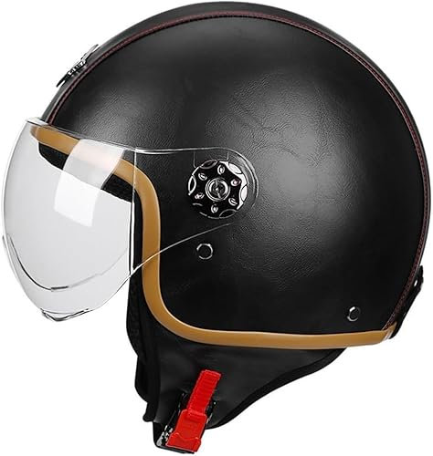 Jethelm Mit | Roller Helm Fashionhelm | Jet Helm Mit Sonnenblende | ECE Zertifiziert(B)