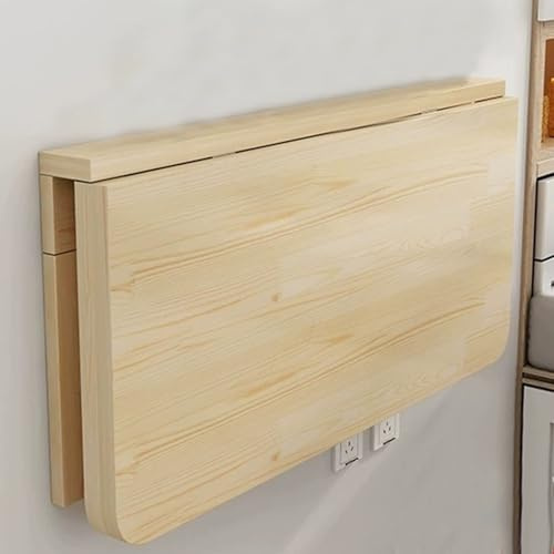 Wandklapptisch,Wand Wandtisch Klappbar Aus Massivholz,Platzsparender Schwimmender Schreibtisch,Esstisch,Wandtisch,klappbar,Aus Holz,Esstisch,multifunktional, Wandtisch, Schwimmend,faltbar(70x40cm/27.5
