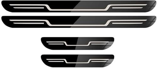 HALODE 4 Stück Edelstahl-Autotürschwellenschutz für Cupra Formentor Petrol, Türstufenschutz, Trittbrett-Türschwellenabdeckungen