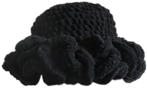 BHFYOB Winter Strickmütze Erwachsene und Baby Mütze Stretchy Strickmütze Kreative Weiche Mütze für Fußballspiele und Familienfoto