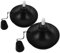 IMIKEYA 2piezas Lámpara De Aceite para Exterior Tiki De Mesa Metal Recargable para Patio Fiesta Iluminación Exterior
