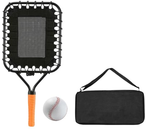 predolo Mazza da Baseball per Allenamento con Borse Portaoggetti per Uomo E Donna, Attrezzatura in Metallo per Esercizi, Manico Arancione
