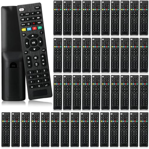 Saysurey 50 Pack TV Remote Universal Replacement Compatible with All Smart TV LED LCD HDTV 3D Series for Motel Hotel Nursing Home (Regular)
